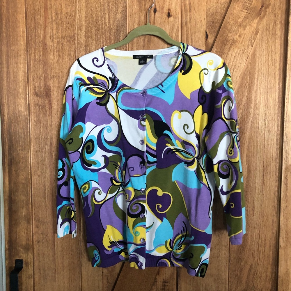 August Silk Cardigan